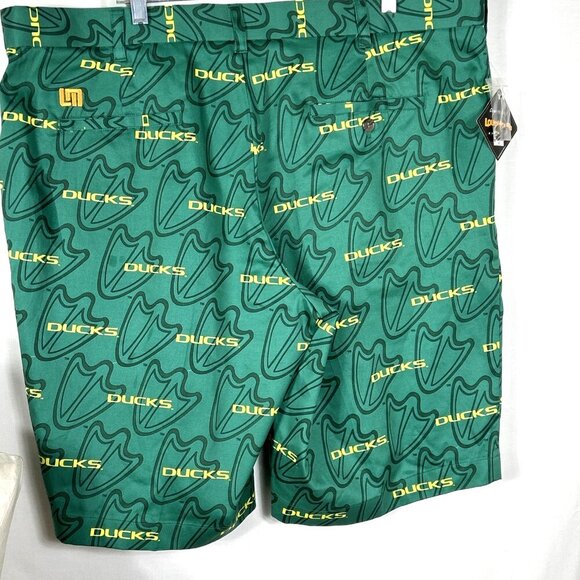 Loudmouth Mens Shorts Sz 42 Oregon Ducks NEW Quack Attack NWT Collegiate - Picture 6 of 6